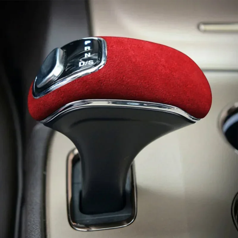 For Jeep Grand Cherokee 2014 2015 Car Gear Shift Knob Head Suede Cover Trim Styling Interior Car Molding Accessory