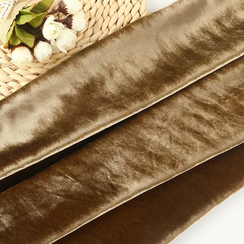 

180G elastic silk velvet fabric for women's dress