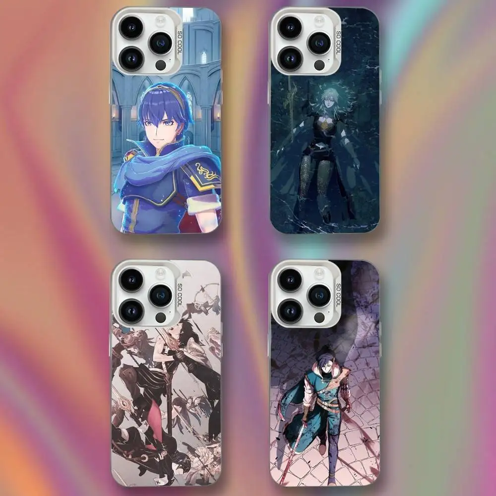 

Game F-Fire-es E-Emblem-s Phone Case For iPhone 16,15,14,13,12,11,Mini,Pro,SE,MAX White Matte Shockproof Cover