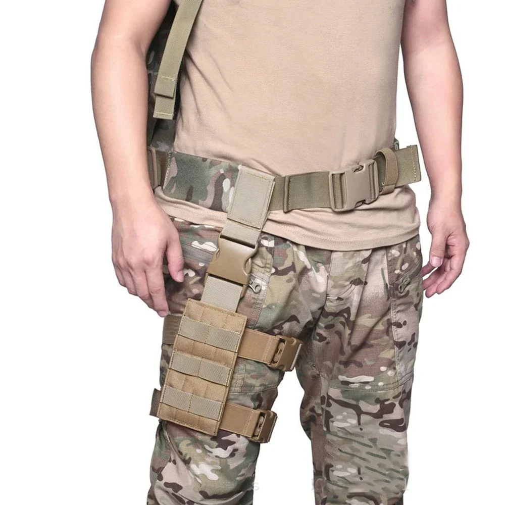 Funda táctica pierna caída MOLLE – Plataforma universal para pistola - imagen 4
