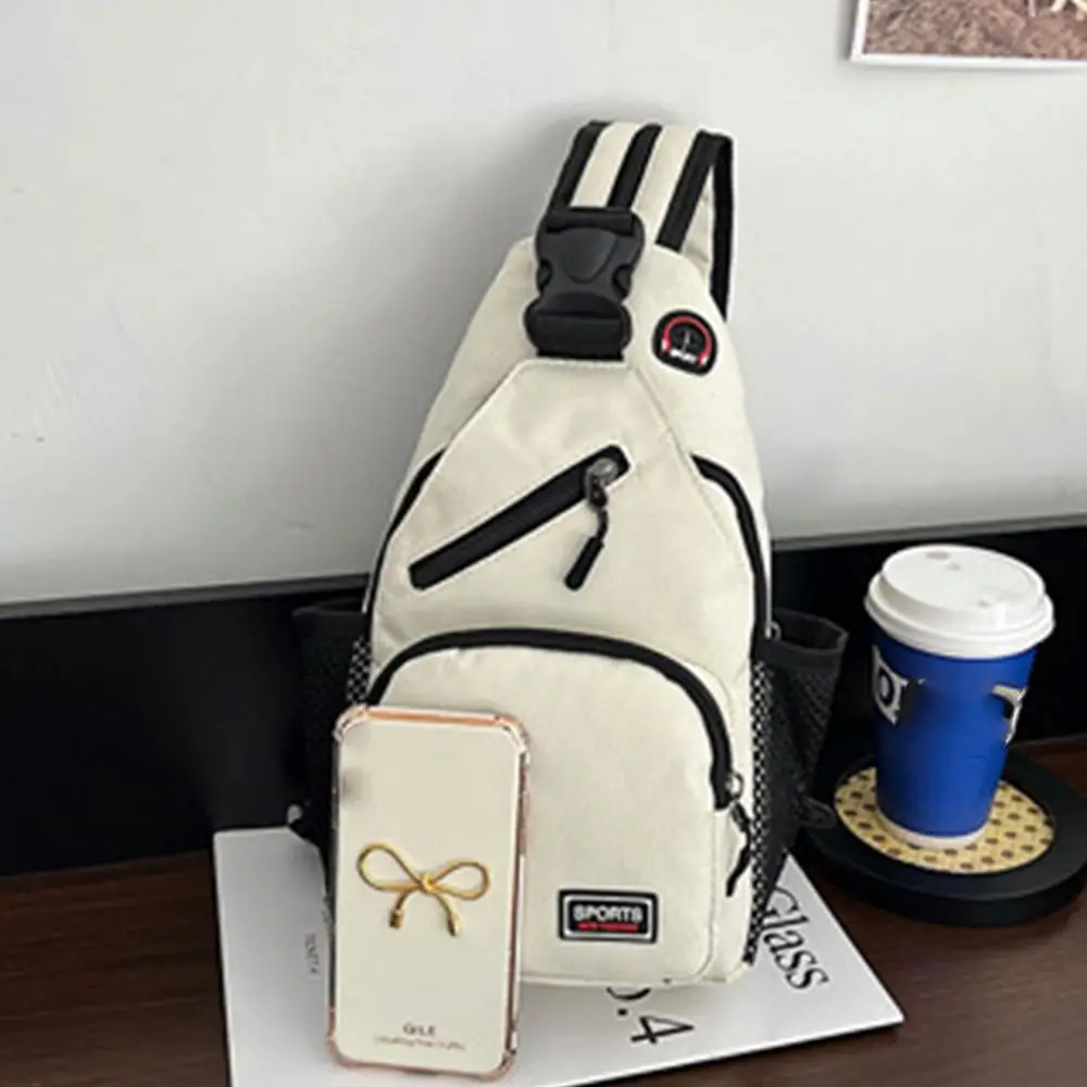 

Sports Rucksack Oxford Shoulder Bag Adjustable Strap Multi-Functional Chest Bag Lightweight Large Capacity Messenger Bag Hiking