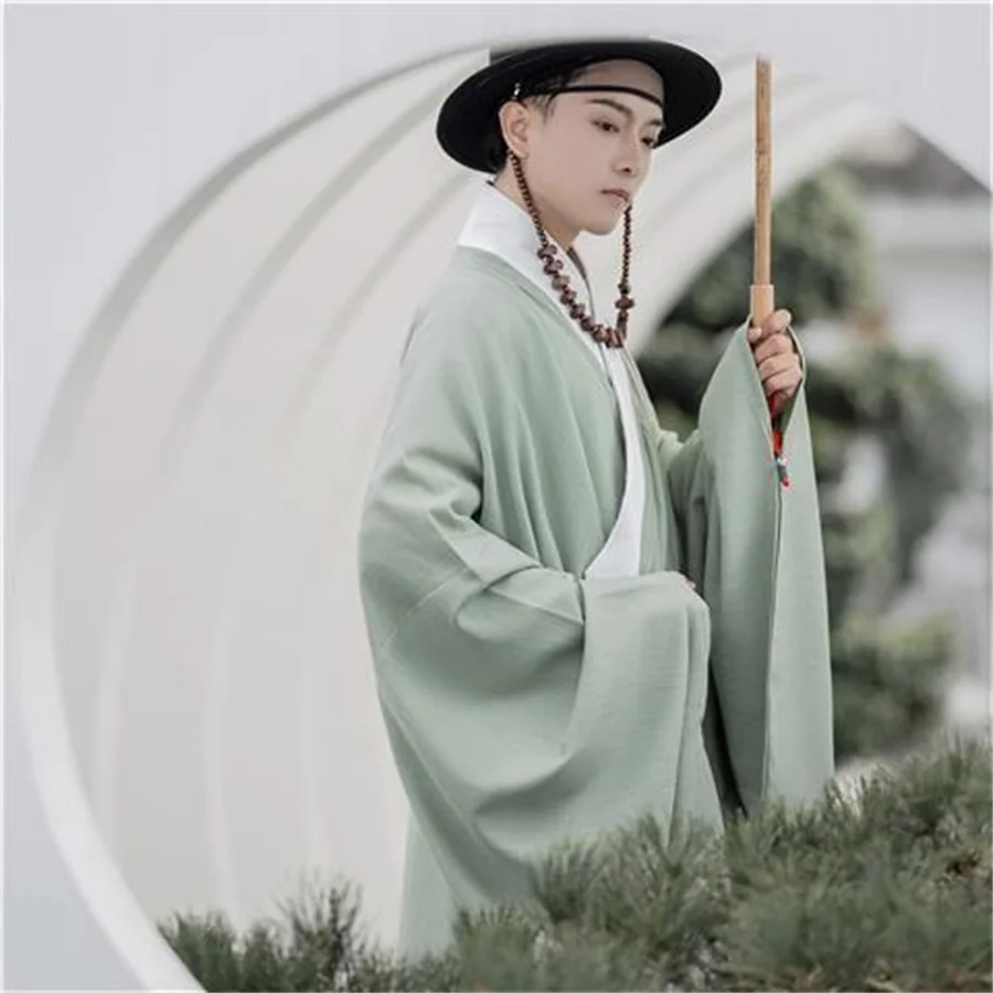 Disfraz Original de Hanfu chino antiguo para hombre, ropa tradicional de la dinastía Ming, Hanbok para graduación