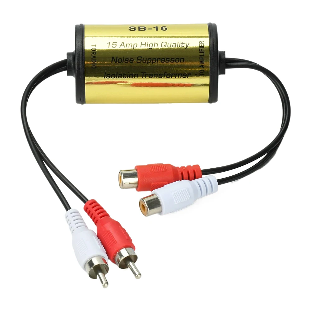 Audio-Rauschfilter-Schleifenisolator für RCA, eliminiert Brummen, Summen und Störgeräusche, Auto- und Heimstereo, Auto-Audio-Filter – Detail 4