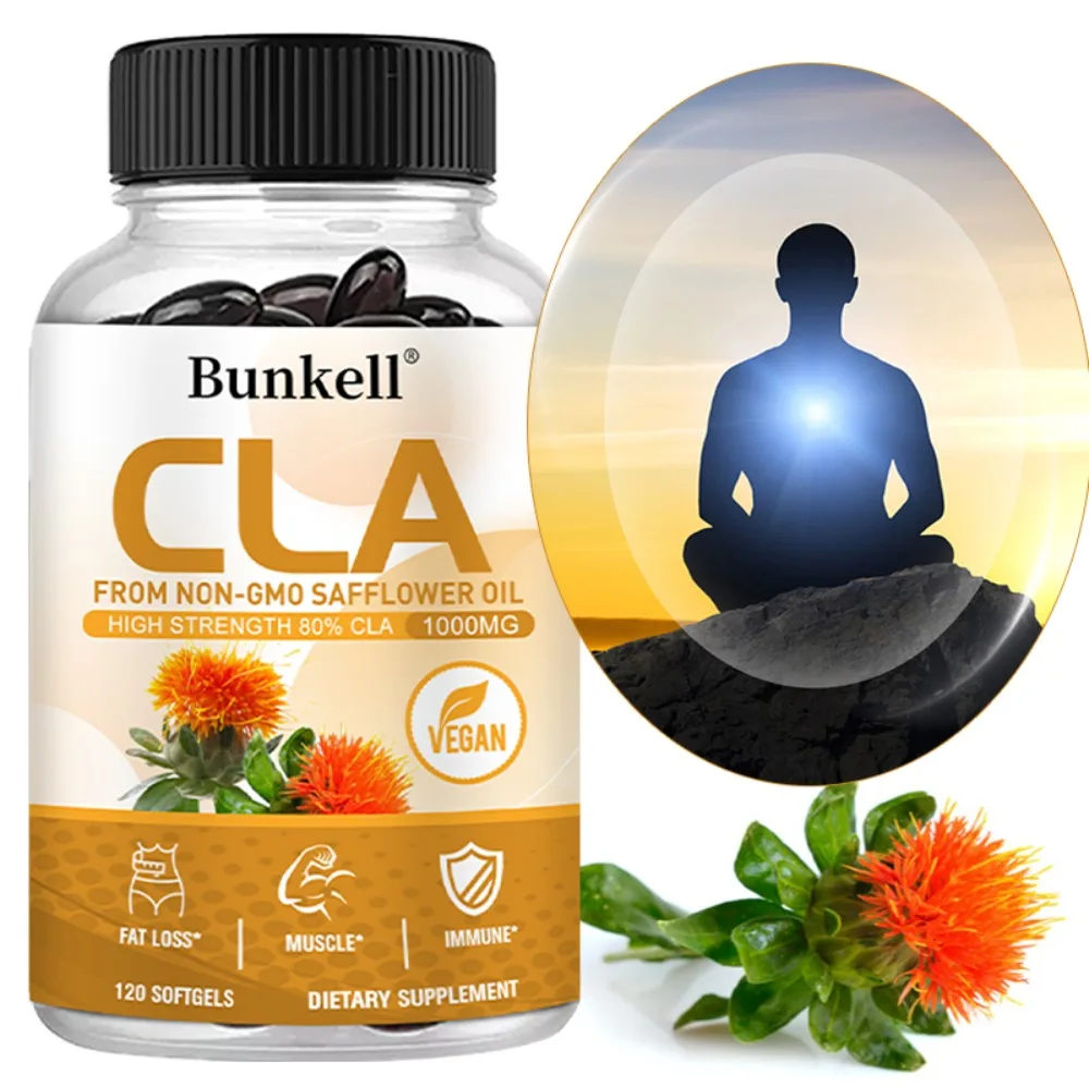Conjugated Linoleic Acid 1000mg - Fat Burner, Weight Management Support, Optimal Absorption, Daily Nutrition, Herbal Support