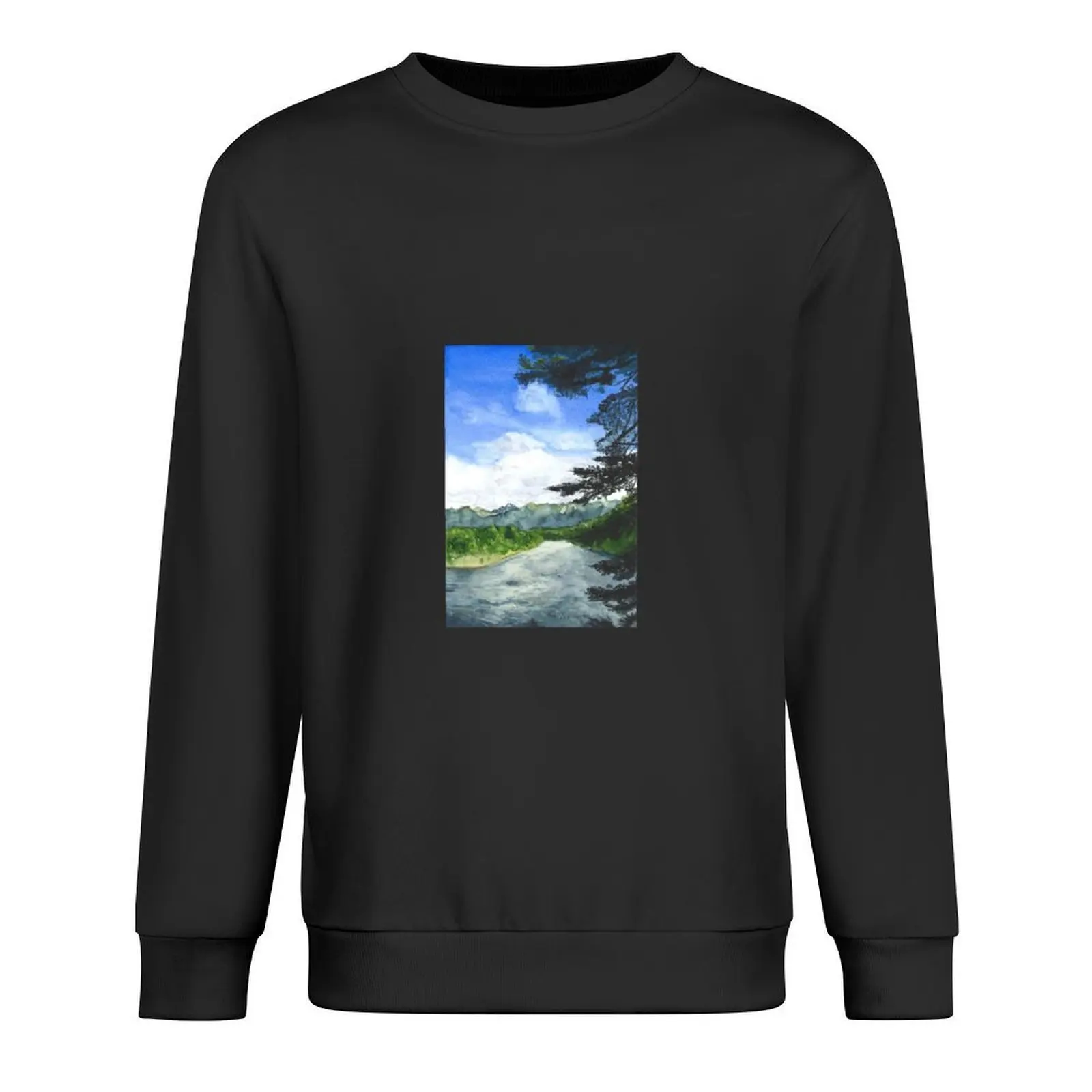 

Waiau River - New Zealand Pullover men's clothes mens clothing anime clothing korean autumn clothes sweatshirts