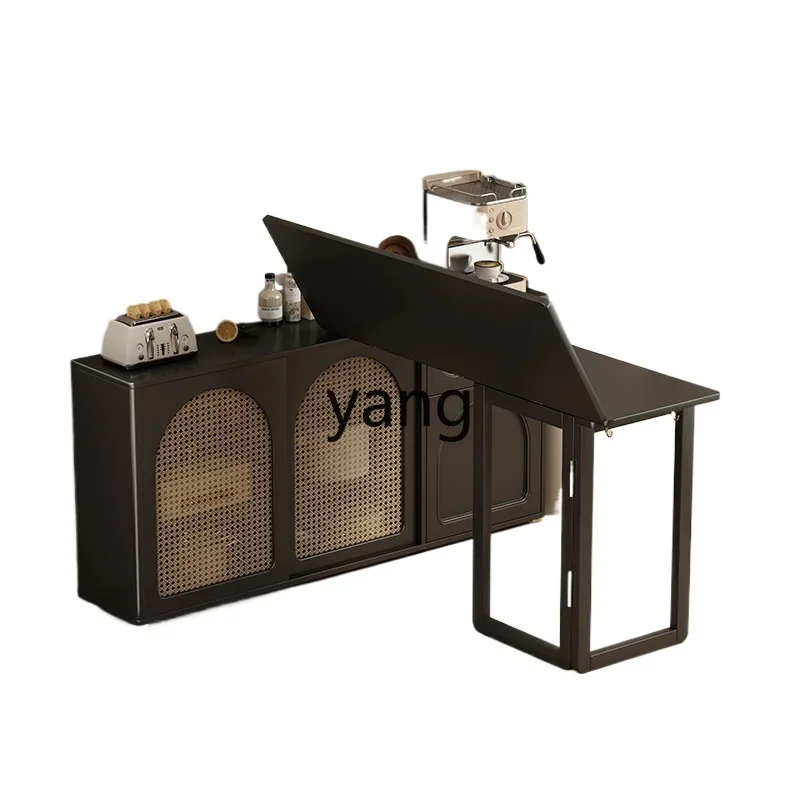 

CCL ultra-thin folding side cabinet small apartment household light luxury dining table that does not take up space