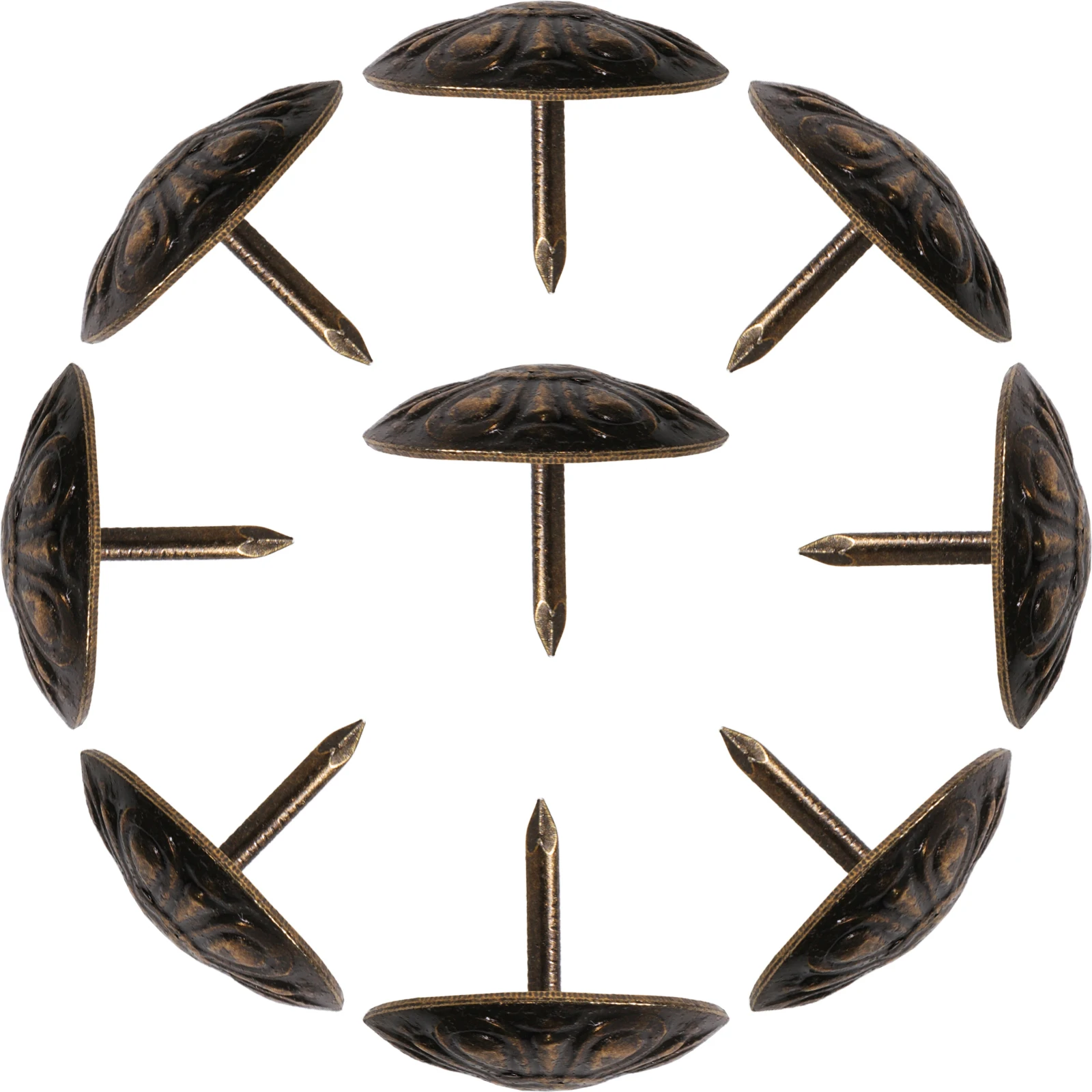 

50Pcs Upholstery Tacks Decorative Furniture Nails for Sofa Chairs Headboards Benches Metal Upholstery Tacks Decorative Nails