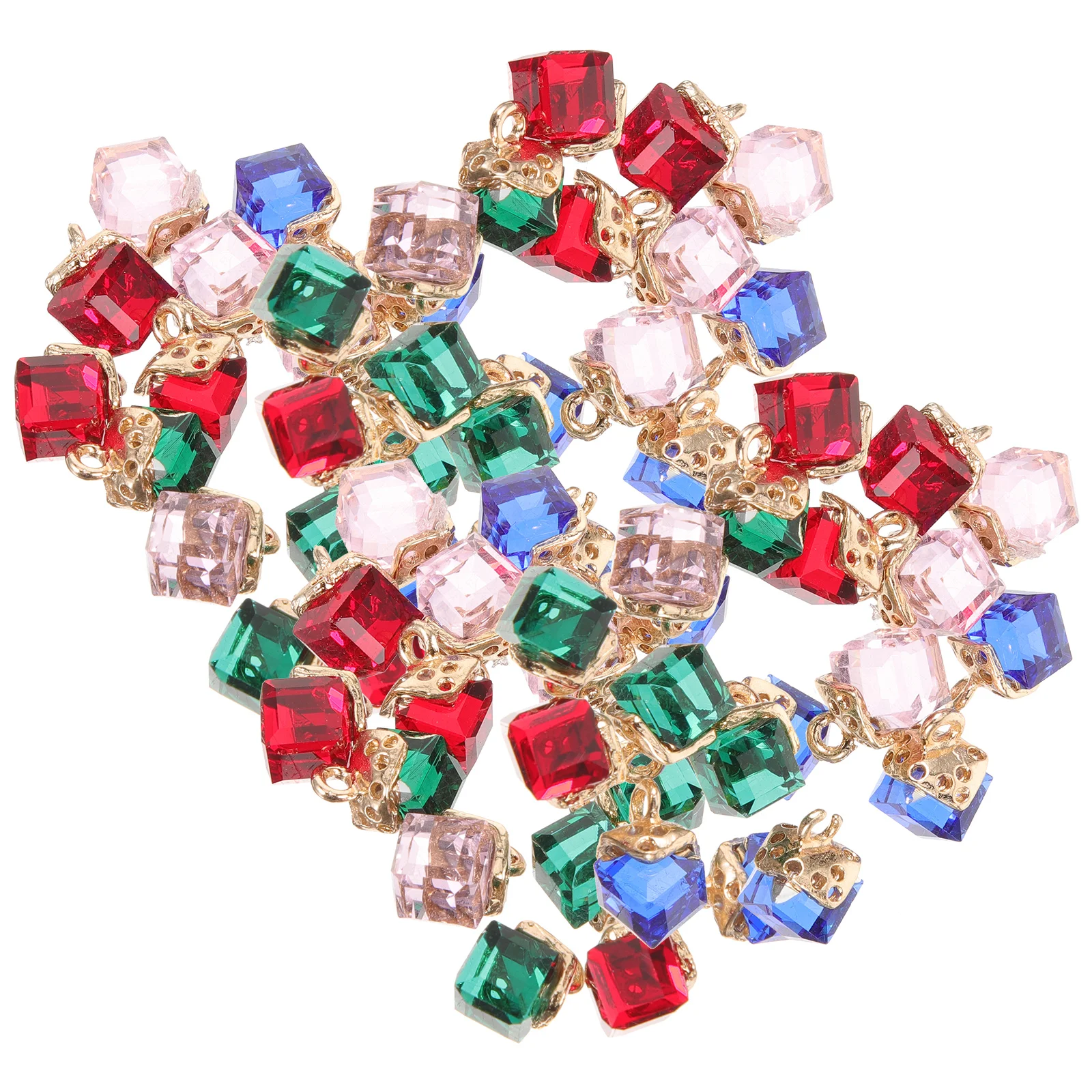 

40 Pcs Pendants Crystal Decoration Jewelry Making Supplies Bracelet Earring Charms Necklaces