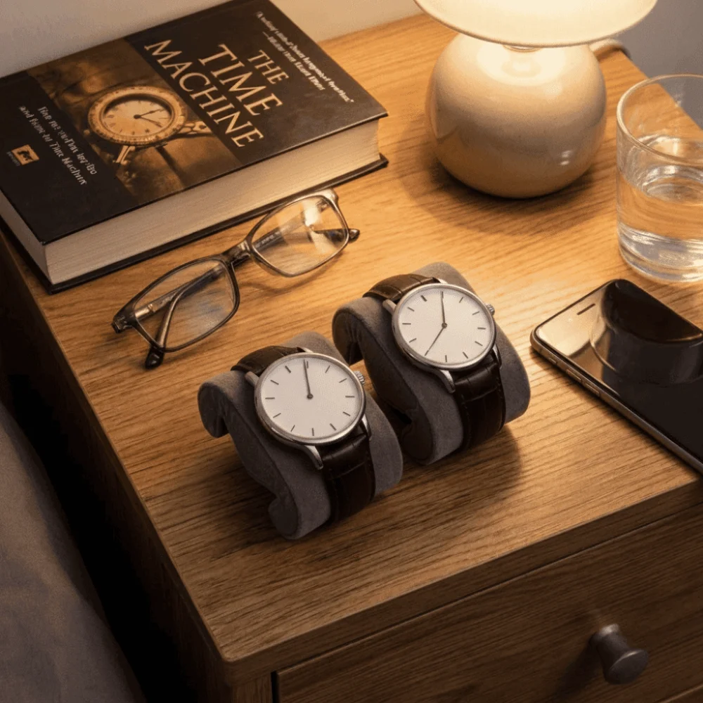 Soft Suede Watches Storage Pillow Velvet Material Durable Wristwatch Cushion Multi Functional Display Function