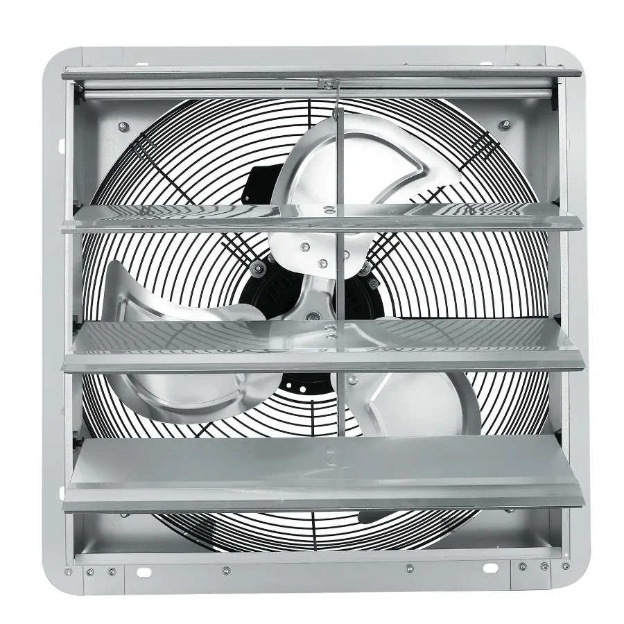 

16'' Shutter Exhaust Fan High-speed 2000 CFM Aluminum Wall Mount Attic Fan with AC-motor Ventilation and Cooling for Greenhouse