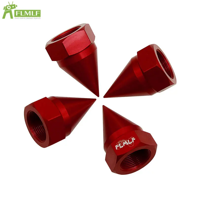 Alloy CNC Upgrade Front Rear 24mm Hex Hub Wheel Nut Cap Set Fit for 1/5 HPI ROFUN BAHA ROVAN KM BAJA 5B 5T 5SC Rc Car Toys Parts