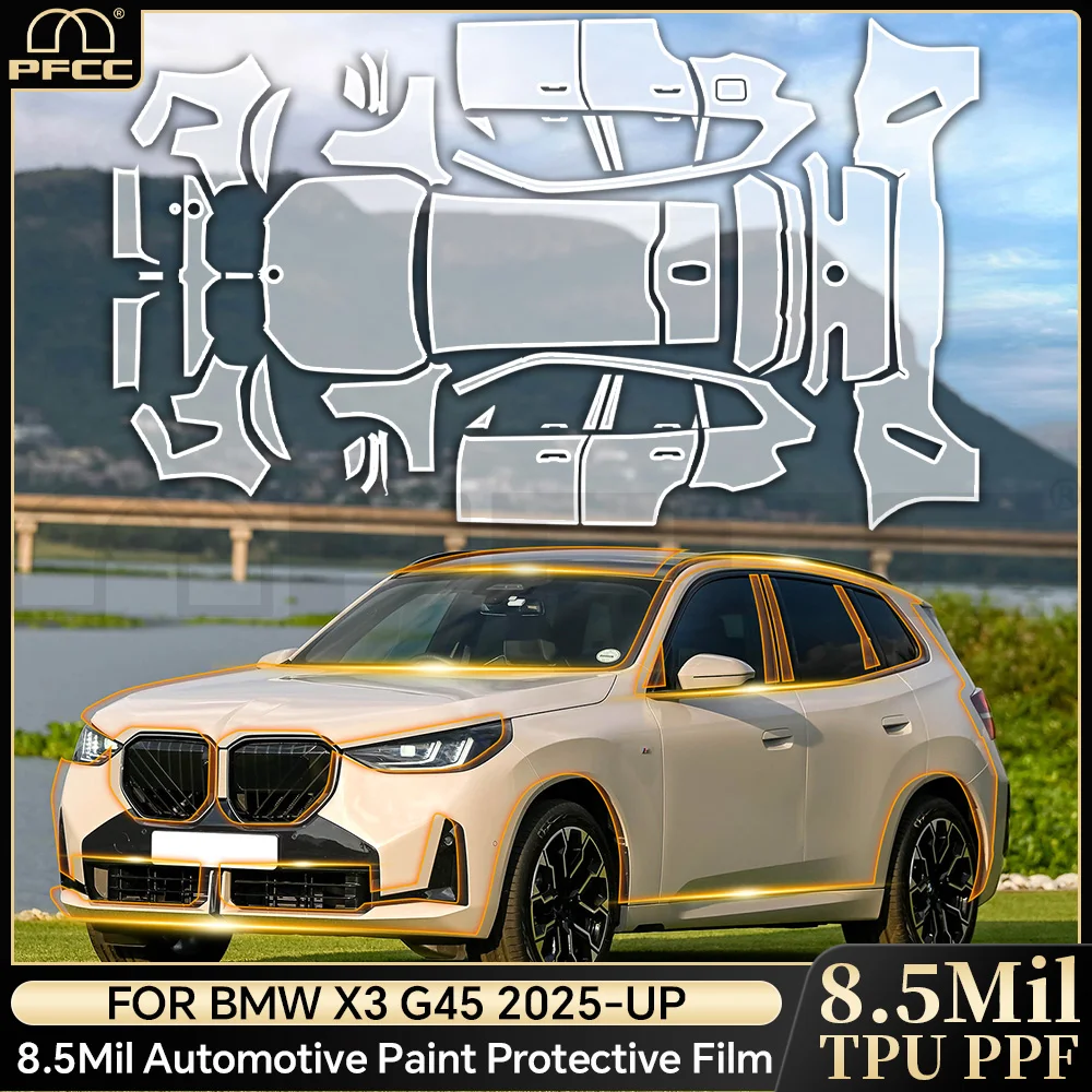 

For BMW X3 G45 Sport 30 M50 M Sport 2025 TPU Paint Protection Film Car Body Pre-cut PPF Anti-Scratch Clear Bra Resistant Repair