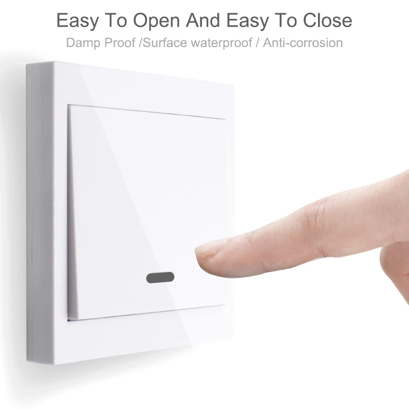 Smart Home 433 MHz Universal-Funkfernbedienung, Wandpaneel, RF-Sender, geeignet für EWelink Tuya zigbee