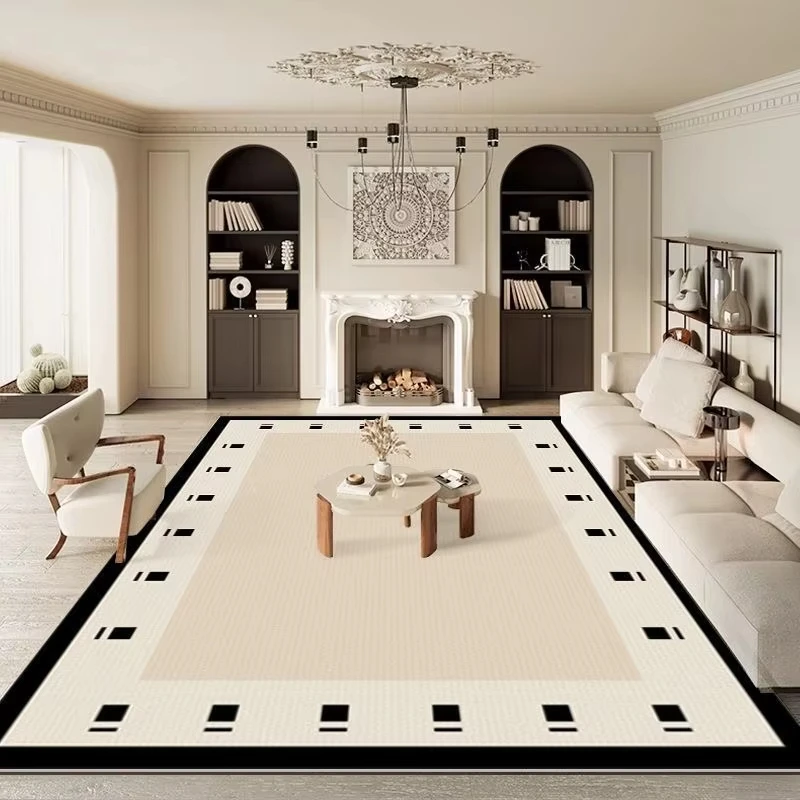 VIKAMA Nordic Abstract Carpet Living Room Carpet Bedroom Kitchen Rug Dining Room Floor Mat  Geometric Large Area Mat Home Decor