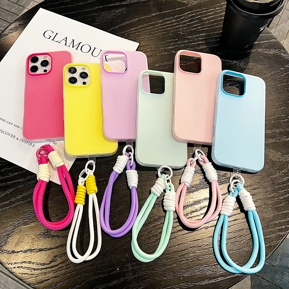 Candy Color Phone Case For Samsung Galaxy S26 Ultra S25 A55 A54 A53 S24 S23 S22 S21 Plus FE A56 A36 A34 A35 Soft SIlicone Cover