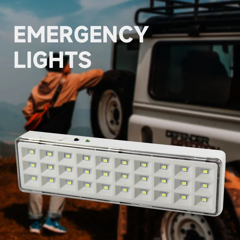 1/2/3/4pcs Emergency Light 30LED Emergency Evacuation Lamp Wall-mounted Home Bulb Rechargeable Camping Lights for Power Outage