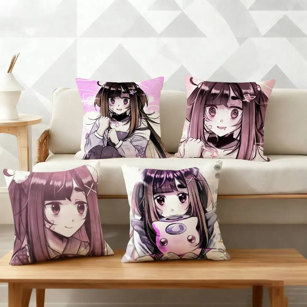 Yuna L-Love Angel Syndrome Pillow Case Cushion Cover Throw Pillow Case For Car Sofa