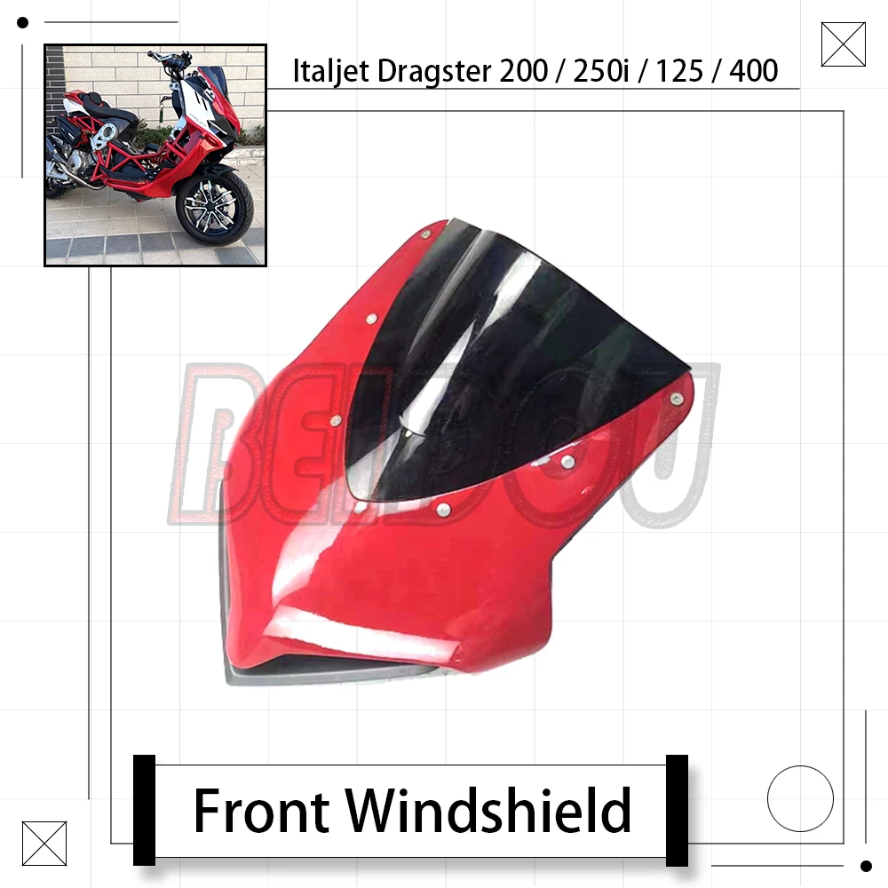 

Переднее лобовое стекло мотоцикла Italjet Dragster 200/250i/125400 подходит для Italjet Dragster