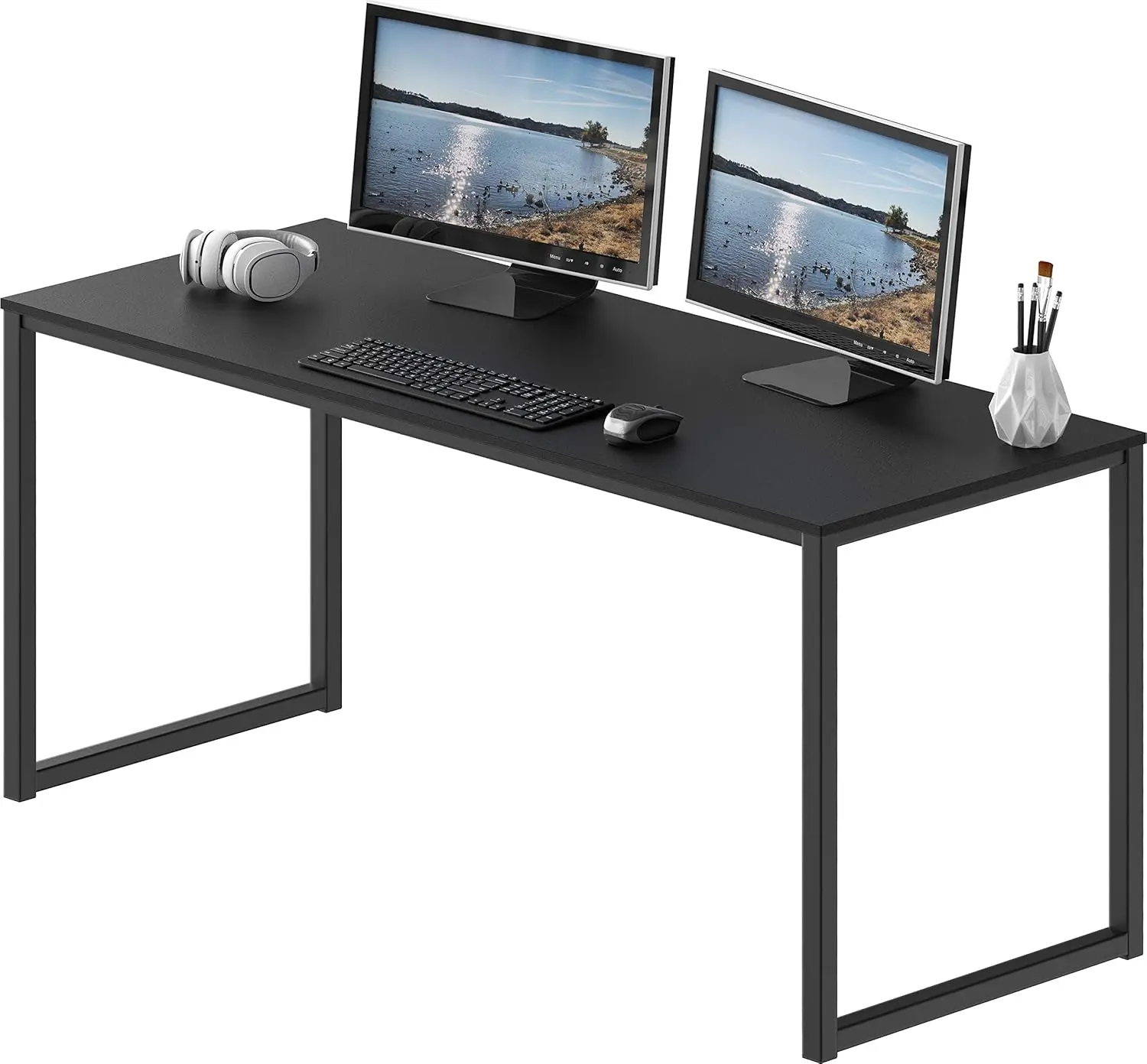 

Mission 55-Inch Home Office Computer Desk, Black