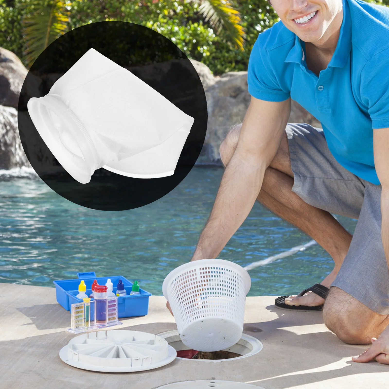 

Swimming Pool Filter Sock Fine Workmanship Portable Skimmer Socks for Hair Leaves Dregs Pine Needles Pool Accessories