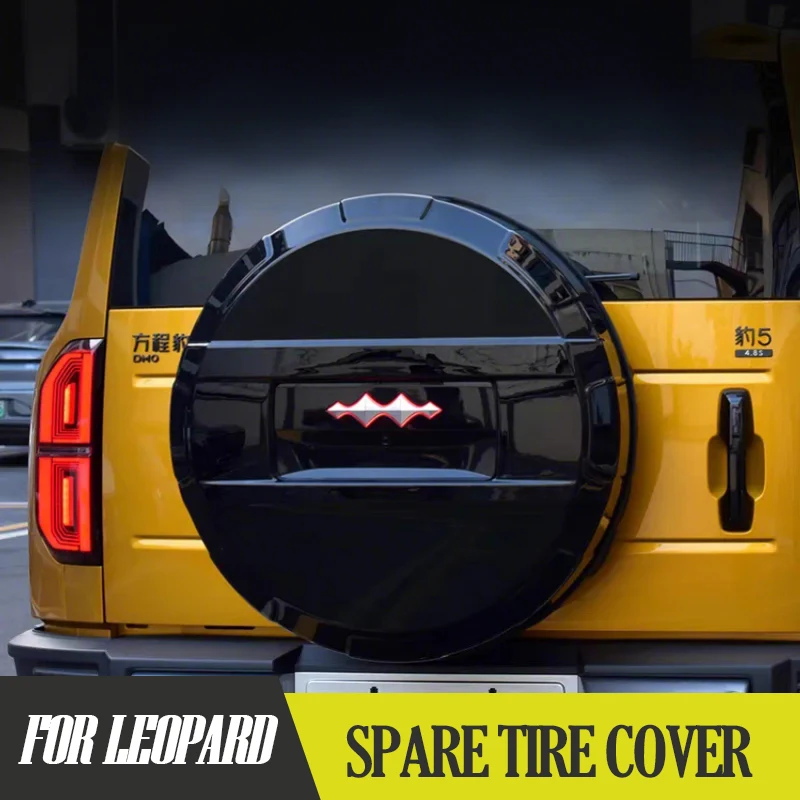 Pour BYD Leopard 5 couverture complète Style Mecha couverture de pneu de secours hayon arrière protecteur de pneu pilote accessoires de Modification extérieure