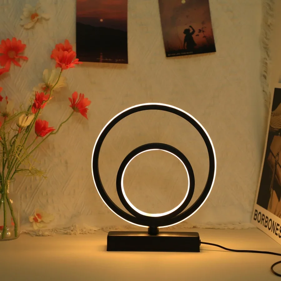 Modern Bedroom Desk Lamp Minimalist Living Room Study Creative Personality Tricolor Decorative Desk Lamp