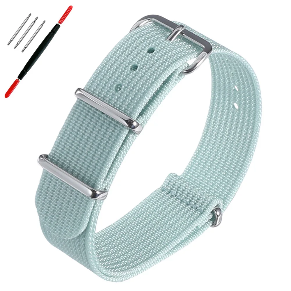 Neues geripptes Nylon-Uhrenarmband, universelles Segeltuch-Uhrenarmband 16mm 18mm 19mm 20mm 21mm 22mm 24mm, Militäruhrenarmband – Detail 12