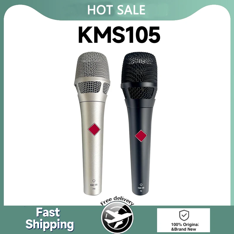 

New Kms105 Capacitor Microphone Host Live Recording Performance Professional Karaoke Singing Living Gaming Microphone