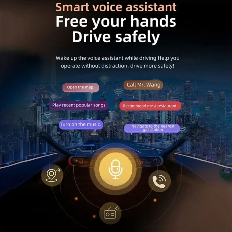 NEW HOT In Stock-Wireless Carplay 4In1 AI Smart Box USB Dongle Mirrorcast/Carplay Android Auto/Airplay Car Intelligent Systems