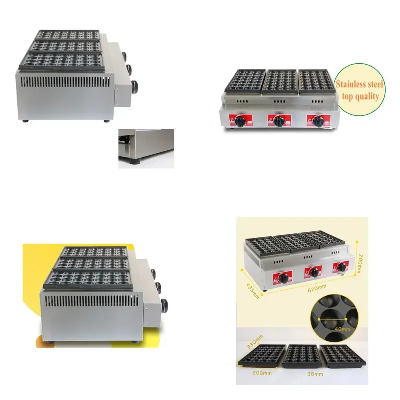 Electric Small Octopus Ball Maker Machine for Takoyaki Production Street Food Stall Commercial Use