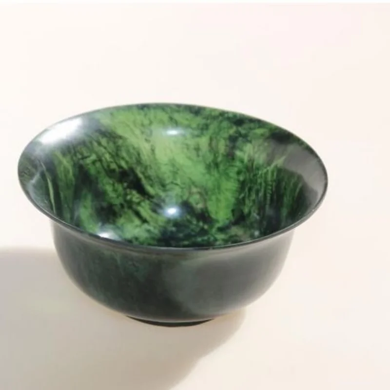 Taza de vino de piedra de rey de medicina Natural, taza de té de Jade Kung Fu, piedra de rey de Medicina de Jade tibetano magnético