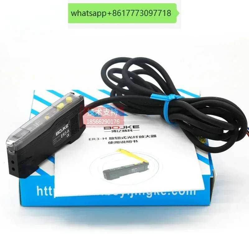 

BOJKE Boyi Precision ER3-H Fiber Amplifier Sensor Diffuse Reflection 300mm Compatible with E3X-NA11