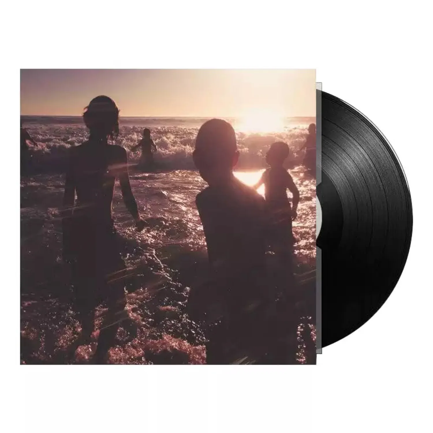 

Alternative Indie Rock Vinyl LP Warm Sunset Seaside Kids Silhouette Photo Cover Atmospheric Indie Pop Collectible Vinyl Record
