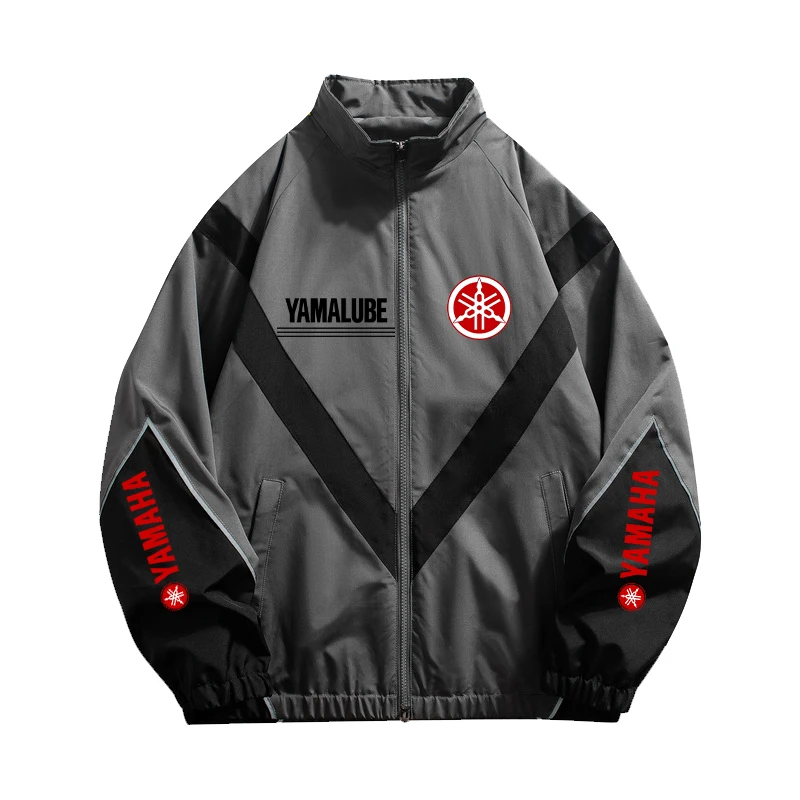 Yamaha Men's Motorcycle Jacket With Multi-Color Design, Lightweight, Casual, Windproof And Durable, Made Of High-Quality Fabric.