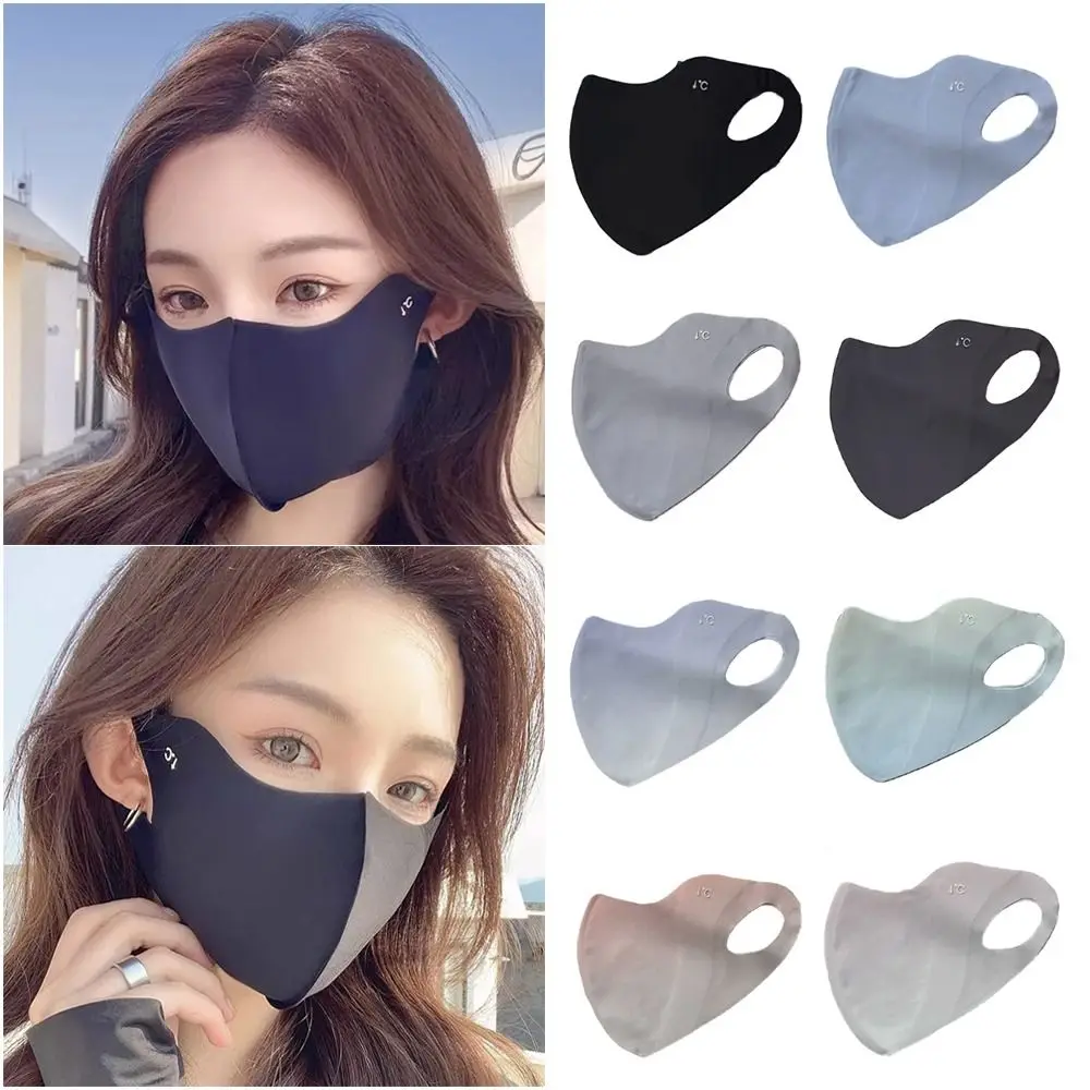 Multicolor Ultraviolet-proof Face Mask Creative Ice Silk UV-resistant Face Scarf Breathable UV Sun Protection Sunscreen Mask