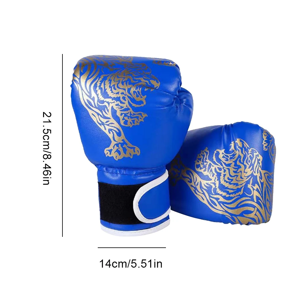 Boxing Gloves Breathable Sanda Boxing Gloves PU Leather Professional Boxing Gloves Fighting Taekwondo Mitts for Training Sandbag