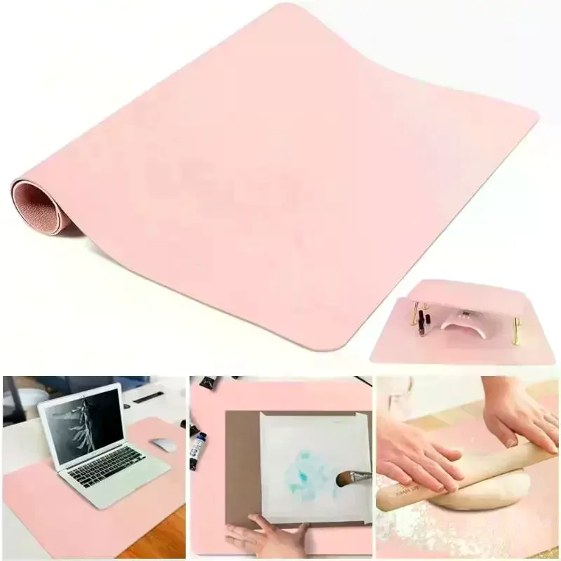 Foldable Nail Art Table Mat PU Leather Studio Desk Mat Nail Armrest Cushion Waterproof Hand Rest Pad Easy Cleaning Manicure Mat