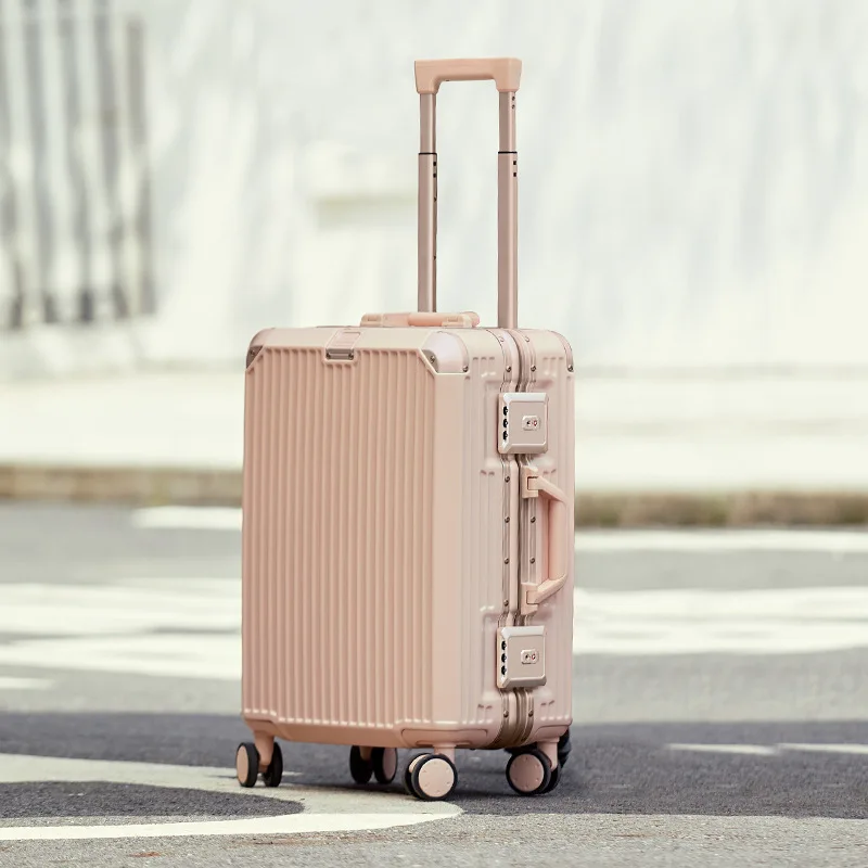 

20/24/26/28 inch Travel Suitcase Rolling Luggage Aluminum Frame PC Trolley Case with Wheels Carry-On Luggage Boarding Box