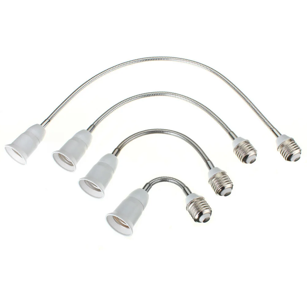 20-60CM E27 Flexible Extension Converter LED Light Lamp Bulb Extend Adapter Socket Wall Socket Lamp Base Holder Screw Socket