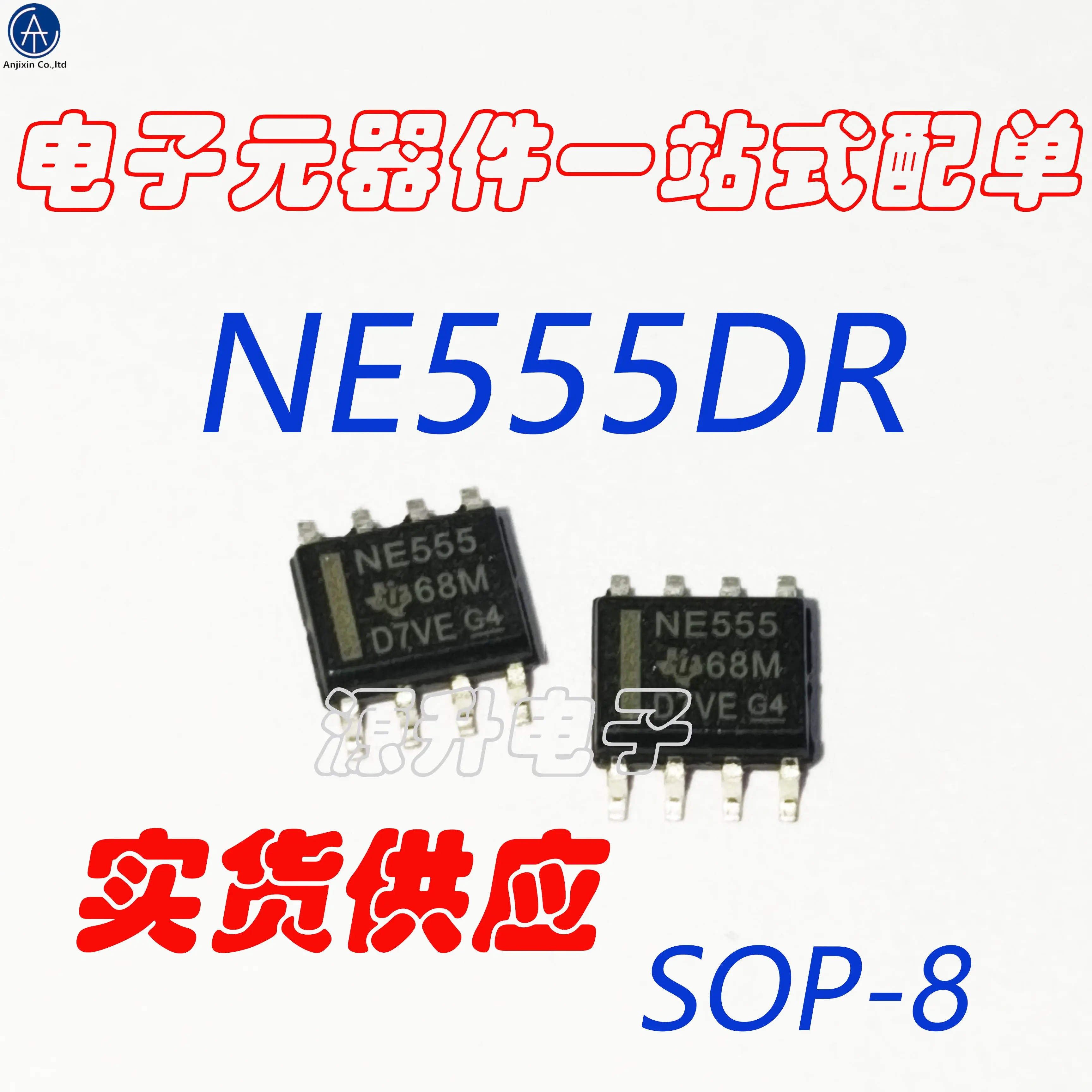 20Pcs 100% Originele Nieuwe NE555DDR/NE555 Smd SOP8 Oscillator Ic Chip