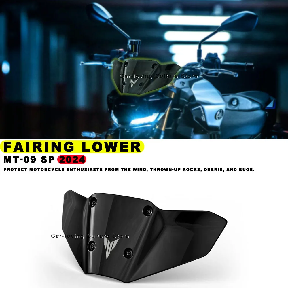 Motorcycle Accessories Windshield Front Windshield Wind Deflector Fairing Lower For YAMAHA MT 09 MT-09 SP 2024