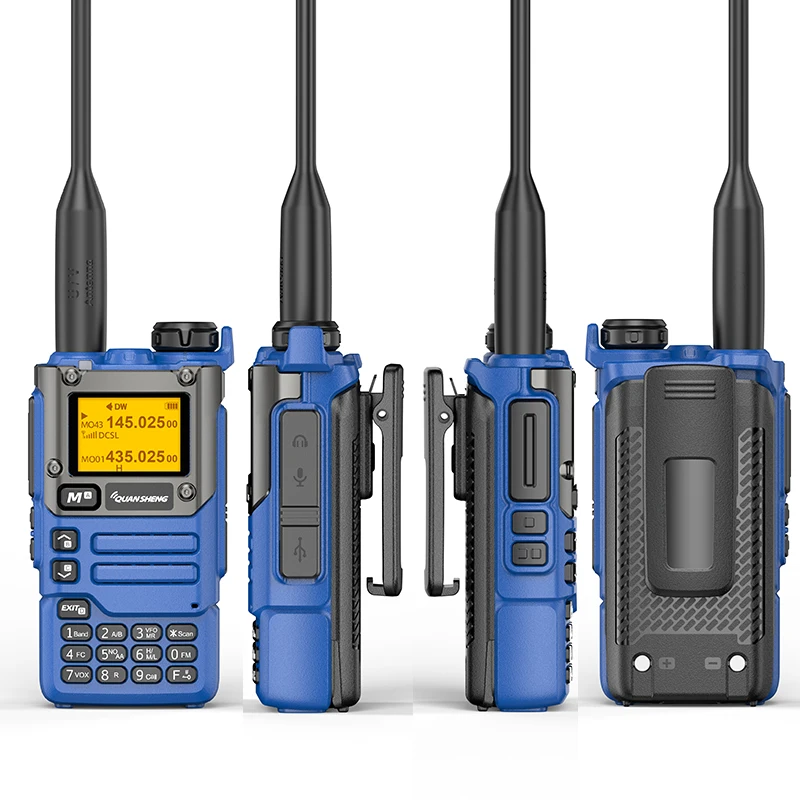 Quansheng-walkie-talkie UV-K5(8), banda de aire de 50-600MHz, Rx, multibanda, 136-600MHz, Tx, DTMF, codificador de frecuencia, copia de Vox, Radio FM