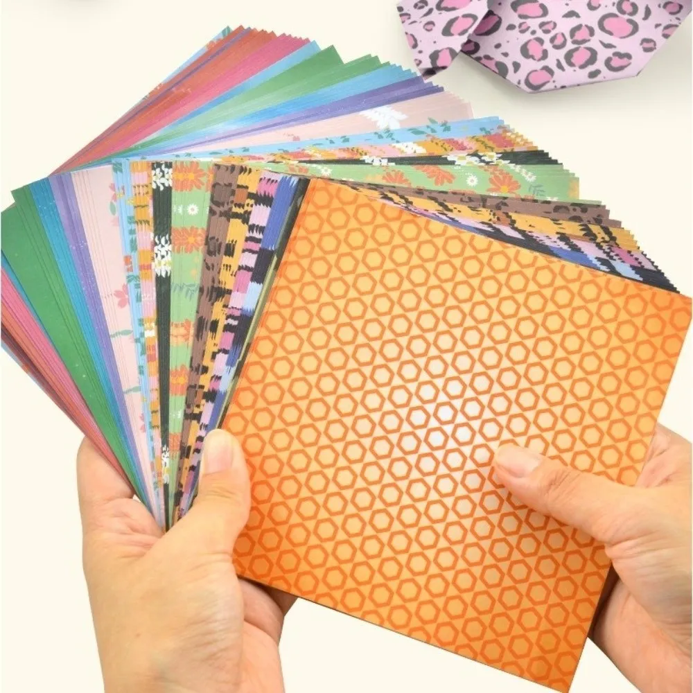 80 pcs Colorful Double Sided Origami Paper Fold Art Material DIY Handmade Folding Papers 14x14cm Craft Paper Girls