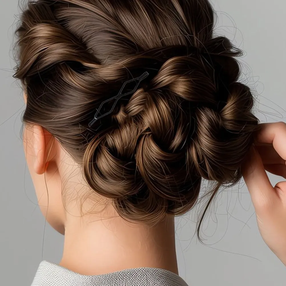 

90 шт. черных металлических заколок для волос, гладкие боковые заколки для челки, для ежедневного использования, для путешествий, маленькие заколки для рукоделия