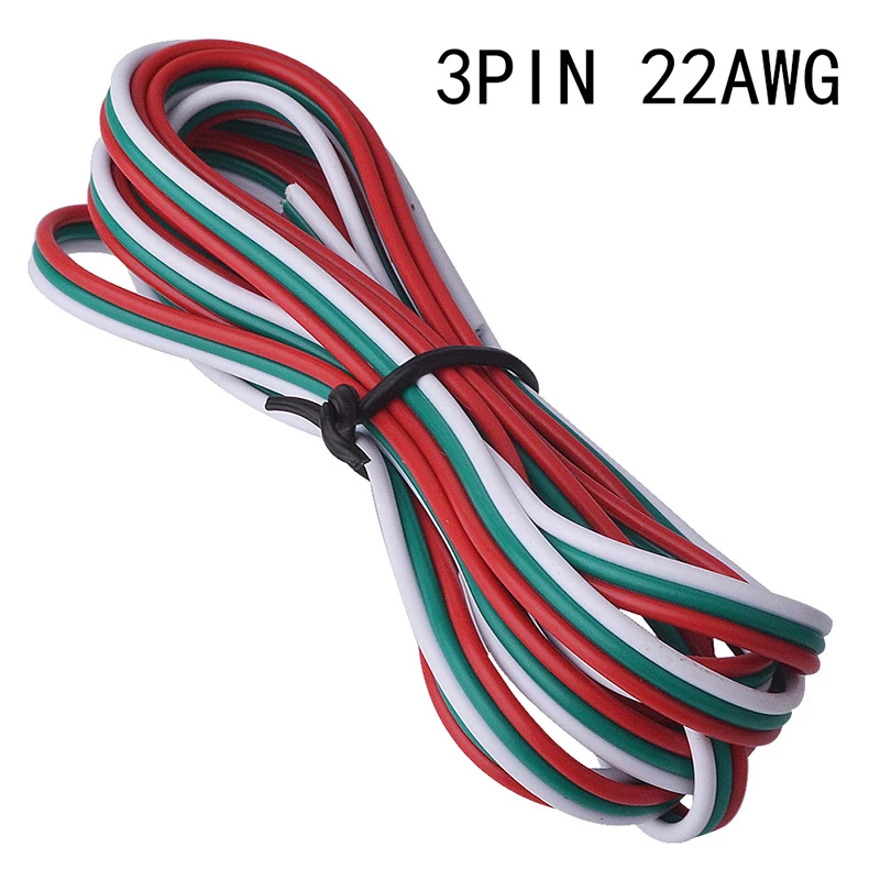 Line 22 24awg Red Black Wire 0.3 Square 2pin 3pin 4pin 5pin 6pin Pure Copper Wire Extension Wire