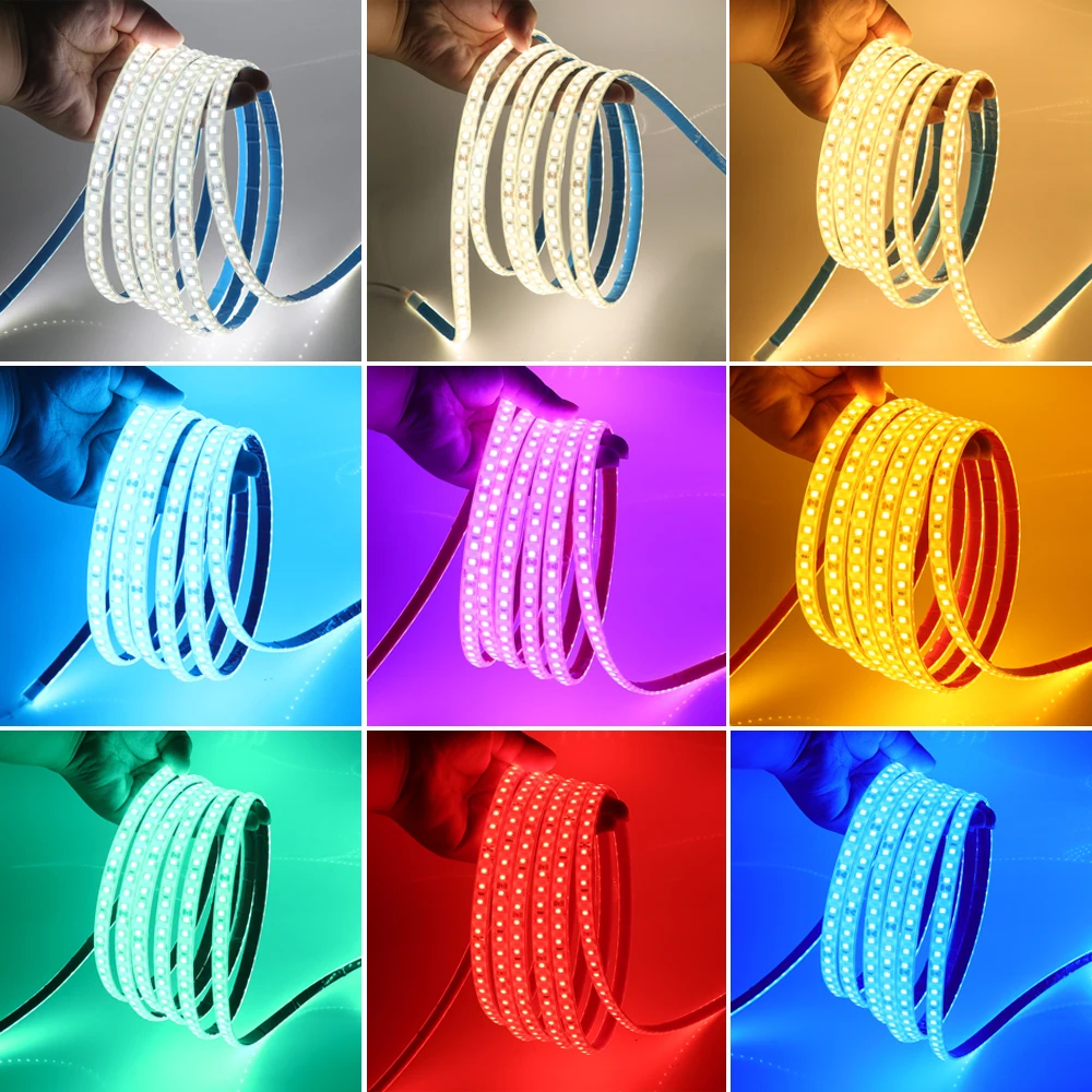 Ip68 Waterdichte Led Strip Verlichting 24V 2835 120Leds/M Warm Natuurlijk Wit Rood Groen Blauw Flexibele Lussen Led Tape Onderwater Decor