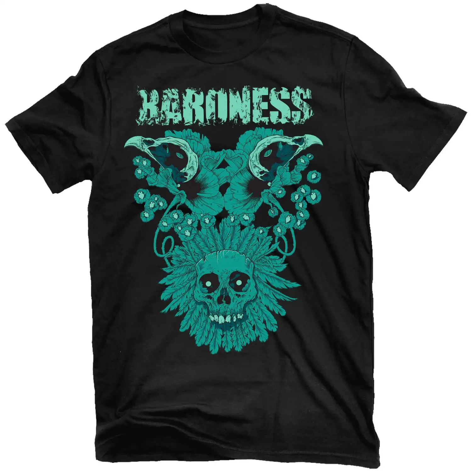 Baroness Blue Record Heavy Metal Rock Band Style Summer Casual T-Shirt Men's and Women's Luxury Brand Top