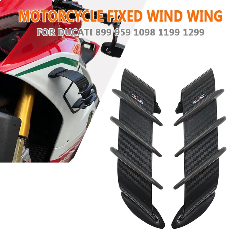 

Motorcycle Aerodynamic Fixed Wind Wing For DUCATI 1199 1299 959 899 1098 Motorcycle Fairing Parts Aero Wing Kit Fixed Wing