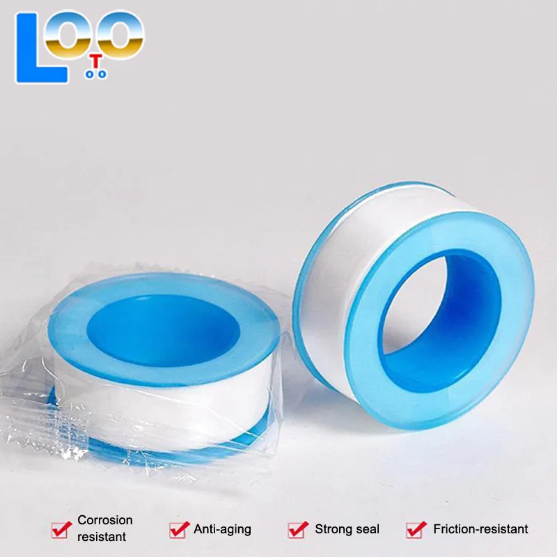 20 لفة PTFE موضوع ختم الأنابيب الشريط الغاز المياه الشريط 1/4 متر مقاوم للماء الهندسة مخصصة صنبور لاصق Evacuum لفة الختم
