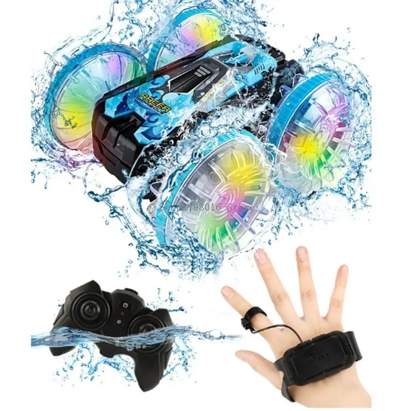 

Remote Control Amphibious Stunt Car Double Sided Drive Drifting Car Kids Favor